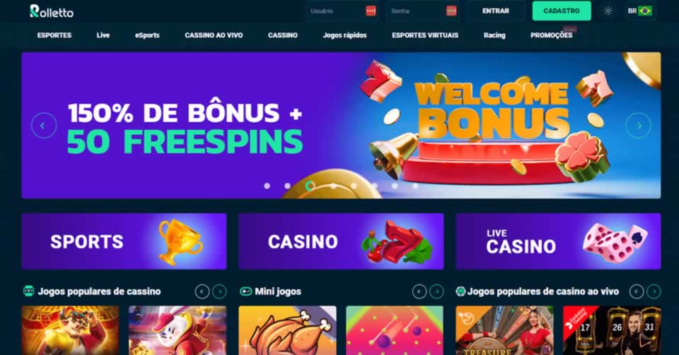 Cassino que ganha rodadas grátis no cadastro